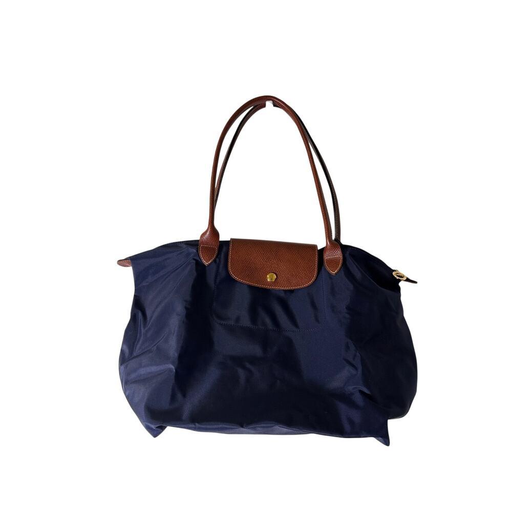 Longchamp Navy Le Pliage Nylon Tote Sz 18"x 11"